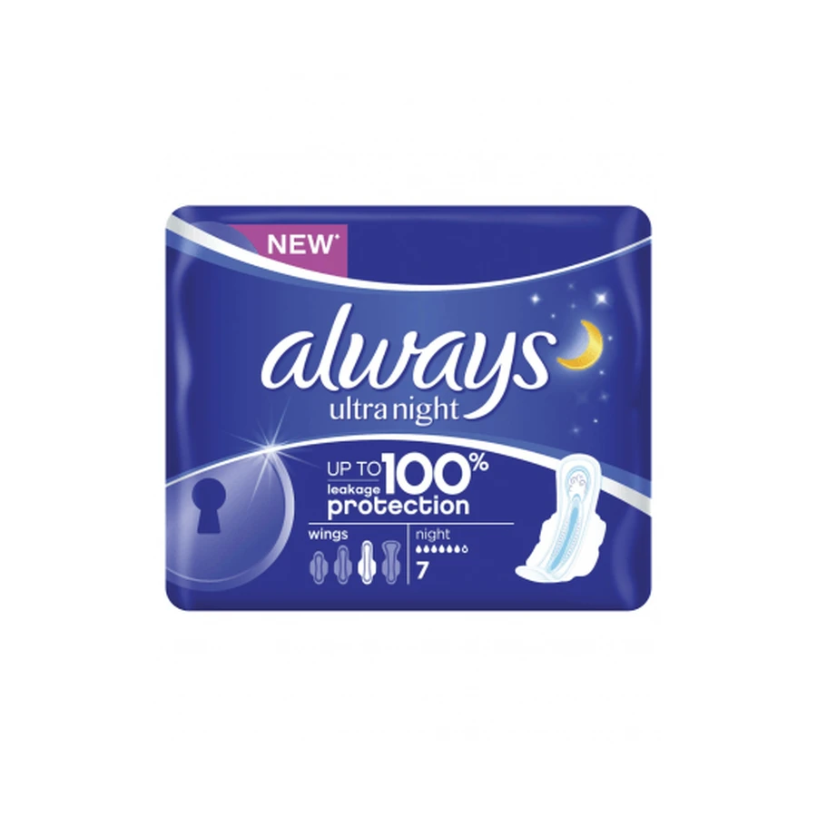Servilletas aladas ALWAYS Ultra Night x7