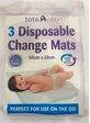 TOTS AWAY Disposable Change Mats Disposable Infant Underwear disposable x3