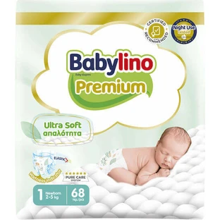 BABYLINO Premium Nr. 1 Voor 2-5kg 68 Stuks
