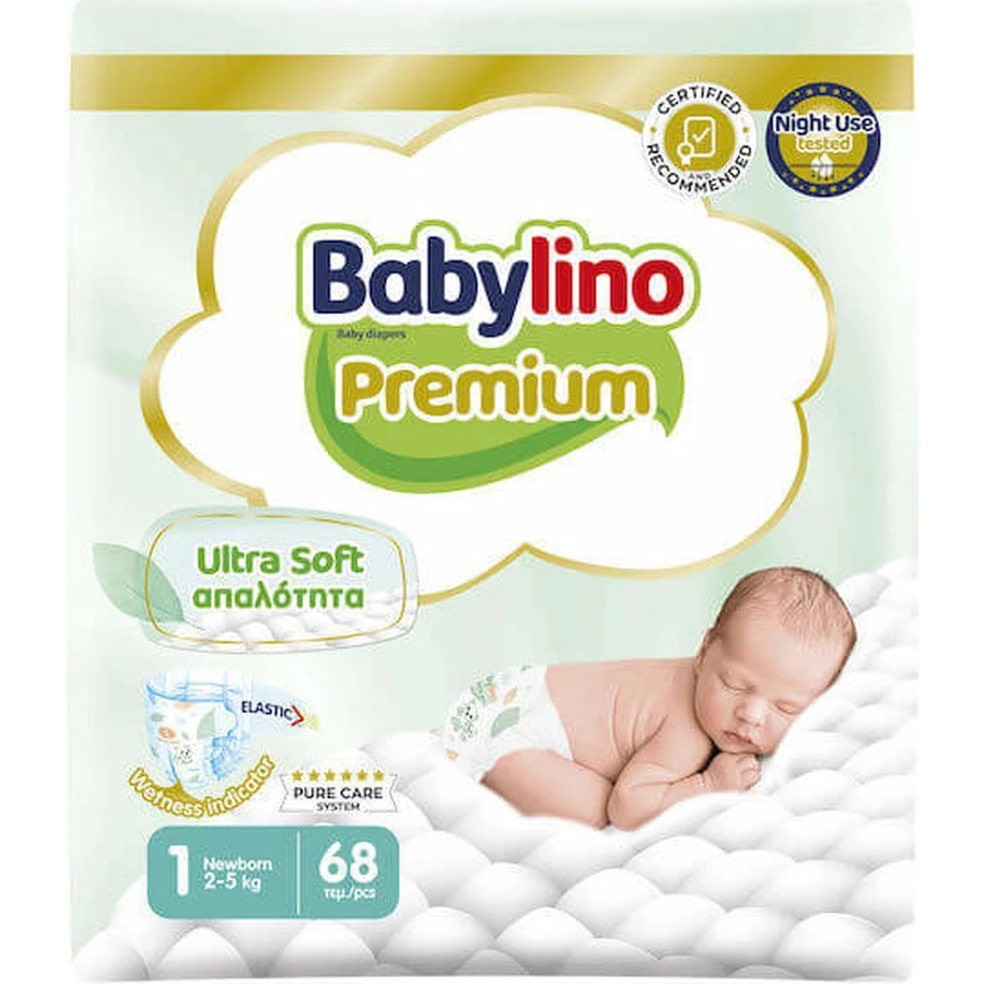 BABYLINO Premium Nr. 1 Voor 2-5kg 68 Stuks