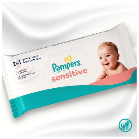 PAMPERS Wipes Sensitive XXL Monthly 15x80 1200 bucăți