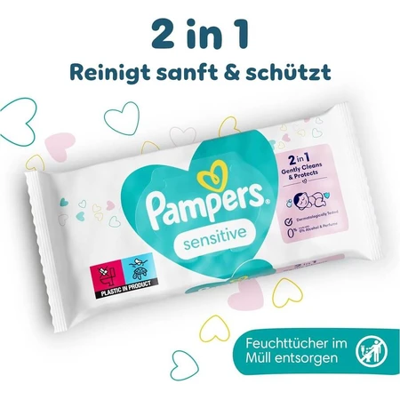 PAMPERS Wipes Sensitive XXL Monthly 15x80 1200 bucăți