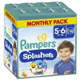 PAMPERS Splashers Luier Zwemkleding Nr. 5-6 Voor 14+ kg 80 Stuks Doos
