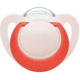 Chupete NUK Star Orthodontic Silicone para 6-18 Meses - Rosa-Rojo