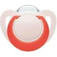 Sucette en silicone orthodontique NUK Star pour 6-18 mois - Rose-Rouge