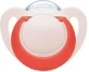 NUK Star Orthodontische Siliconen Fopspeen voor 6-18 Maanden - Roze-Rood
