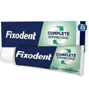 FIXODENT Crema Secante Completa Extra Fresca para Dentaduras Artificiales 47g