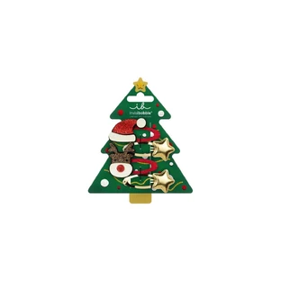 AMBITAS Invisibobble Kids Clipstar Winter Wonderland Bones in verschiedenen Weihnachtsdesigns 4 Stück