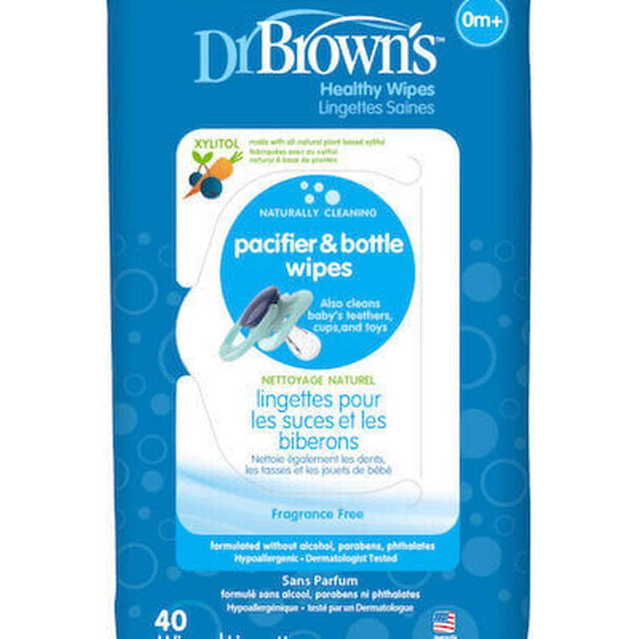 DR BROWN'S Lingettes de nettoyage pour la plume et la gorge 40 pièces HG 040