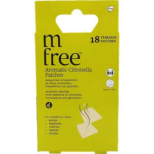 M-FREE Autocollants répulsifs à la citronnelle aromatique pour enfants x18 autocollants