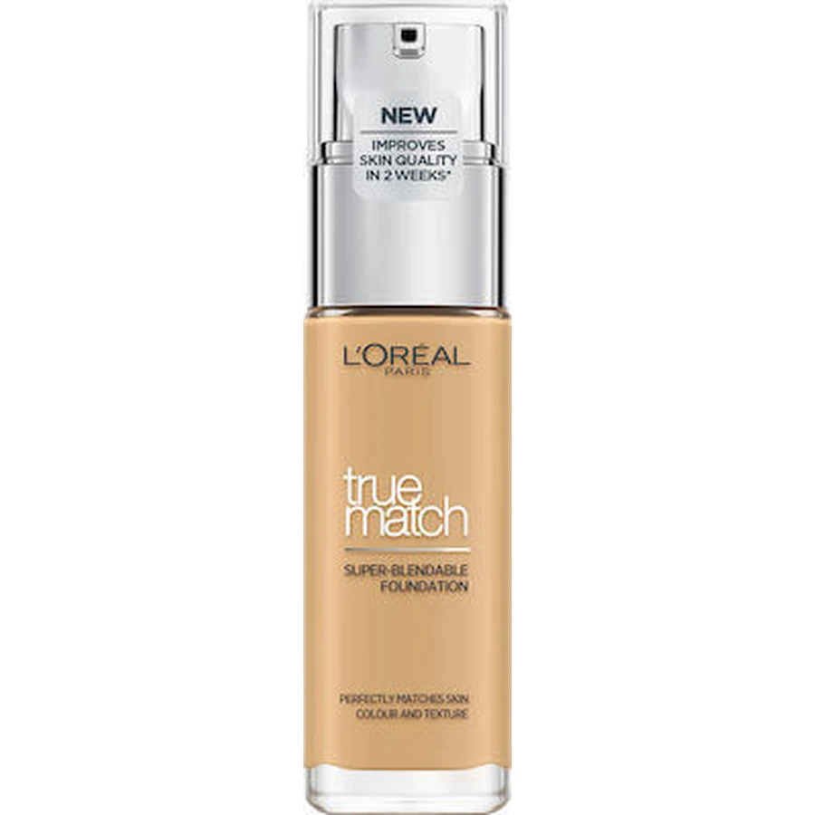 LOREAL True Match Super Blendable Foundation - Fond de teint liquide hydratant 30ml 4D Golden Natural