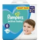 PAMPERS Active Baby Giant Pack No 6 (13-18Kg) 56 pièces
