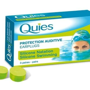 PHARMA Q Quies Silicone Earplugs Suitable for Swimmers x3
