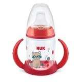 NUK First Choice Learner Bottle Training Bottle With Two Handles & Soft Silicone Nozzle For 6-18 Months 150ml 10.743.943 - Red