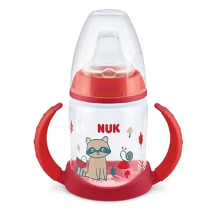 NUK First Choice Learner Trainingsfles Met Twee Handvatten & Zacht Siliconen Tuitje Voor 6-18 Maanden 150ml 10.743.943 - Rood
