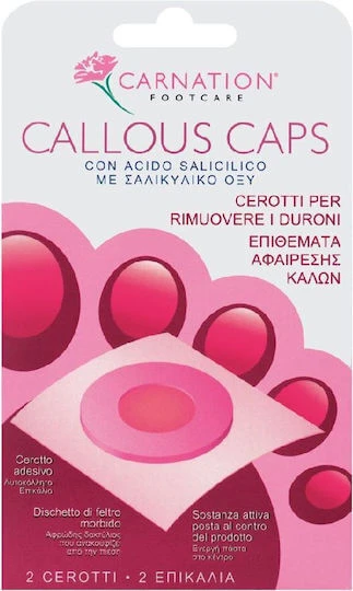 CARNATION Callous Caps Callous Removal Pads 2 Pieces