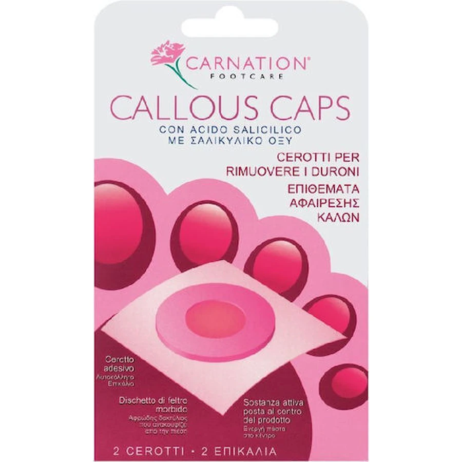 CARNATION Callous Caps Callous Removal Pads 2 Pieces