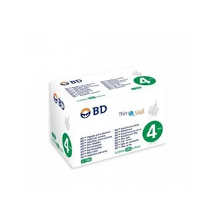 PARAPHARM BD Agujas para plumas de insulina 4mm 32G x100