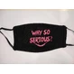 ROYALTY Zwart stoffen masker met actief koolstoffilter "Serious