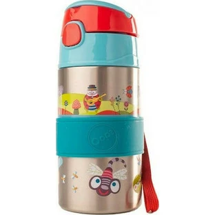 OOPS Stainless Steel Bottle With Straw For 12+ Months 400ml