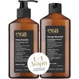 E68 Promo Body Care Set met Deep Nourish Hydraterende Lichaamscrème voor Diepe Voeding, 300ml & Free Energy Waterfall Body Wash, 400ml