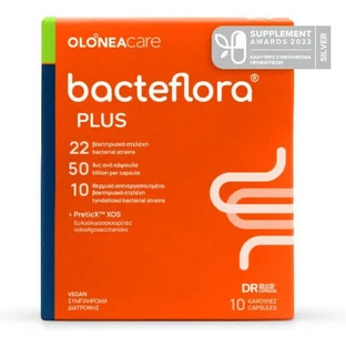 OLONEA BacteFlora Plus With Probiotics & Prebiotics For Every Day With Enhanced Composition 10 Herbal Capsules