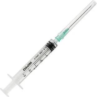 NIPRO Seringue avec aiguille 2.5ml, 21g x 1 1/2, 0,8 x 38mm 1 pièce