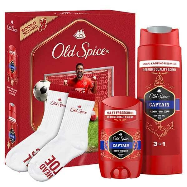 OLD SPICE Xmas Promo Footballer Captain Deodorant Stick, 50ml &…