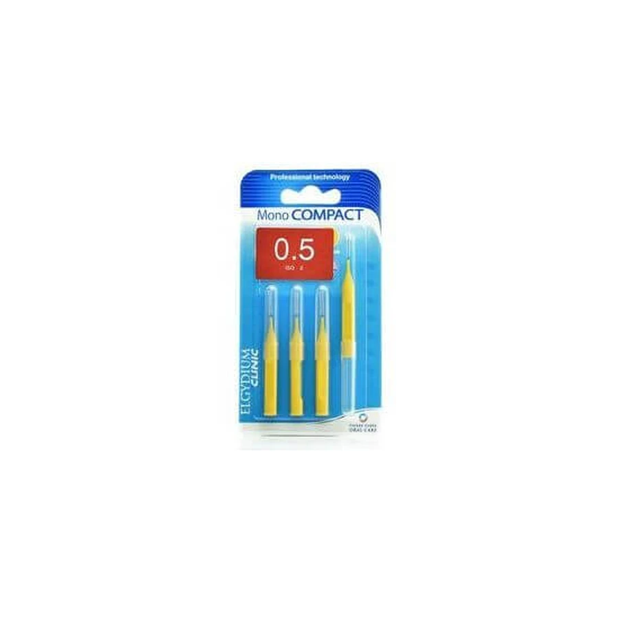 ELGYDIUM Cepillos Interdentales Clinic Mono Compact 0.5mm x4