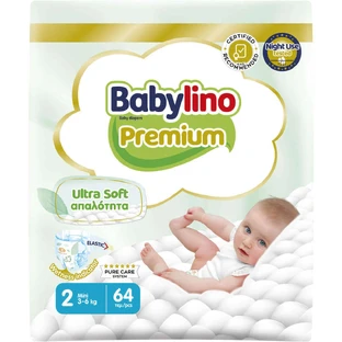 BABYLINO Premium nr. 2 Voor 3-6 kg 64 stuks
