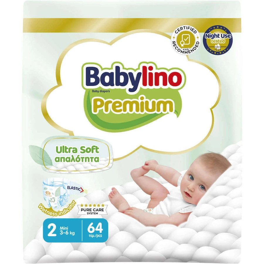BABYLINO Premium nr. 2 Voor 3-6 kg 64 stuks