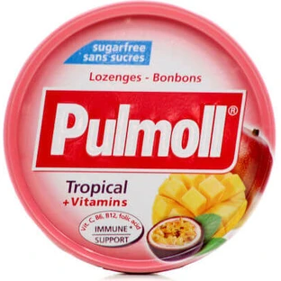 PULMOLL Snoepjes met Tropisch Fruit Smaak & Vitamine Complex 45gr