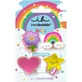 AMBITAS Invisibobble Clipstar Kids Happy World Pinza para el pelo para niños En varios diseños 4 piezas