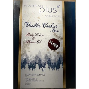 PANTHENOL Gel de Ducha Galletas de Vainilla 320ml & Leche Corporal 200ml