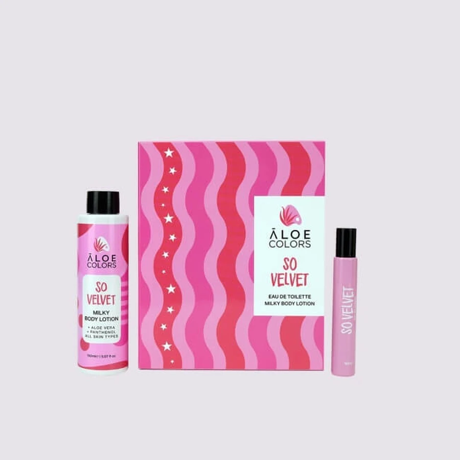 ALOE COLORS So Velvet Gift Set With Perfume 10ml & Body Lotion 150ml