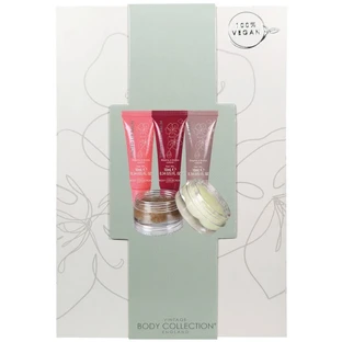BODY COLLECTION Vintage Cherry Blossom Lip Care Gift Set-Set de cuidado labial
