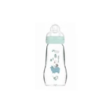 MAM Bottle Matt Feel Good Glass Bottle with silicone liner, from 2+ months [375SB] 260ml