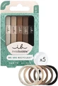 AMBITAS Invisibobble Ecotie Hair Tie Mocha Cintas para el Pelo 5 Piezas