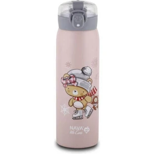 NAVA Thermosfles Roestvrij Staal We Care In Roze 500ml (10-110-010)