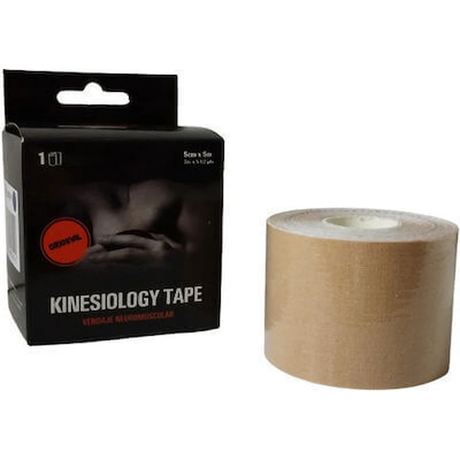 CALVO Kinesitherapie Tape In verschillende kleuren 5cm x 5m - Beige
