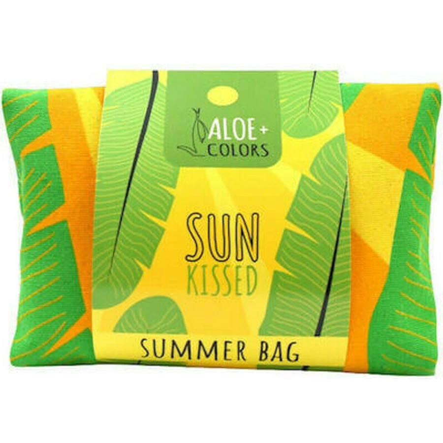 ALOE+ COLORS Sun Kissed Package Cooling Sorbet Gel, 150ml & After Sun Cooling Mist, 100ml & Hair Body Mist, 100ml & Gift Beach Bag