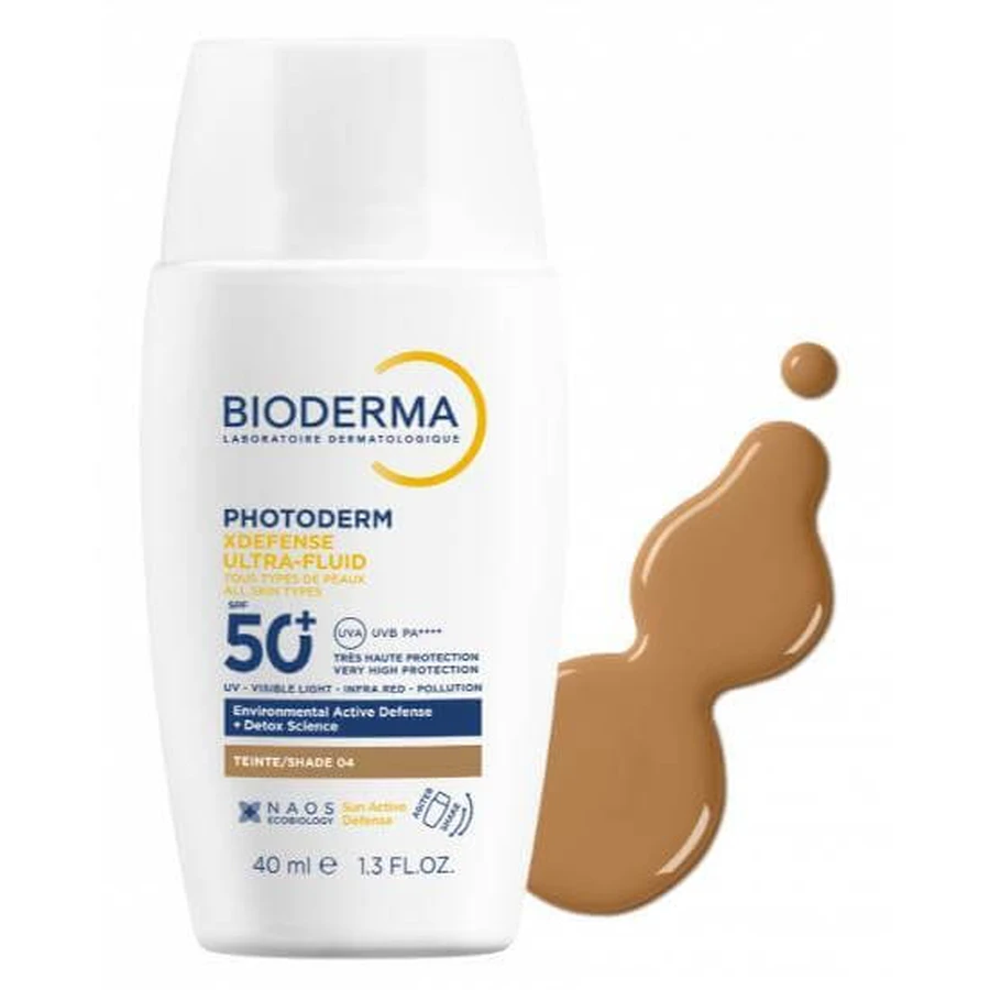 BIODERMA Photoderm X Denfense Protector Solar Blanqueador Ultrafluido para Acabado Mate Teinte 04 SPF50+ 40ml