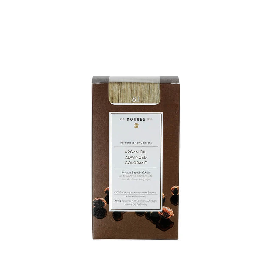 KORRES Arganöl Advanced Colorant Haarfärbemittel 8.1 Blonde Light Sandre 50ml