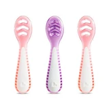 MUNCHKIN Gentle Dip Self-Feeding Spoon For 4+ Months Pink-Purple