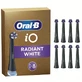 ORAL B iO Radiant Wit Zwart Vervanging elektrische opzetborstels, 8 stuks