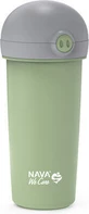 NAVA Plastic Bottle With Silicone Straw We Care In Green 380ml (10-259-042)