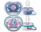 AVENT Ultra Air Orthodontische Silicone Nachtkussentje Met Krekel Voor 6-18 Maanden 2 Stuks Blauw-Paars [SCF085/61]