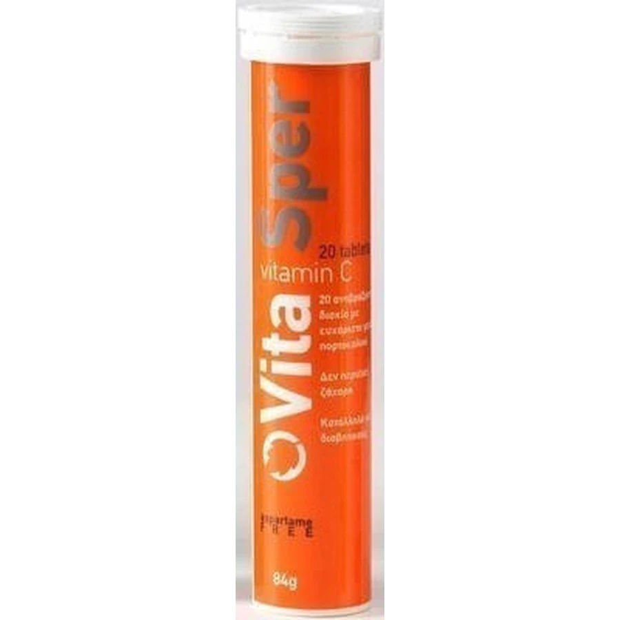 VITASPER Vitamine C met sinaasappelsmaak 1000mg 20 tabletten