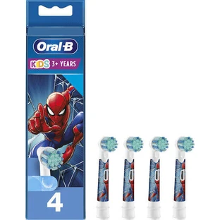 ORAL B Kids Spiderman Cabezales de repuesto para cepillos de dientes eléctricos 4 piezas