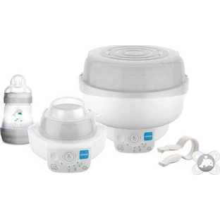 MAM Stérilisateur de biberon électrique et chauffe-biberon 6 fonctions en 1 appareil & Easy Start Anti-Colic Bottle Gift 240ml